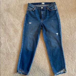 River Island Two-Toned Mom Jeans